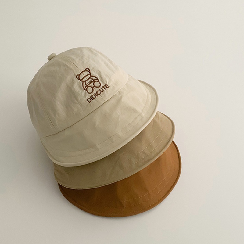 Mũ Bucket Vành Rộng Nhanh Khô Phong Cách Hàn Quốc Thời Trang Mùa Hè Cho Bé