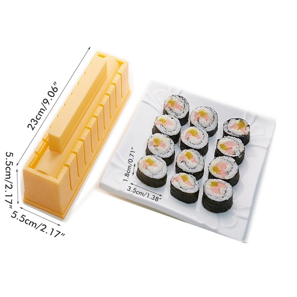 Set 4 Khuôn Làm Sushi Hình Tròn Chống Dính Tiện Dụng DIY