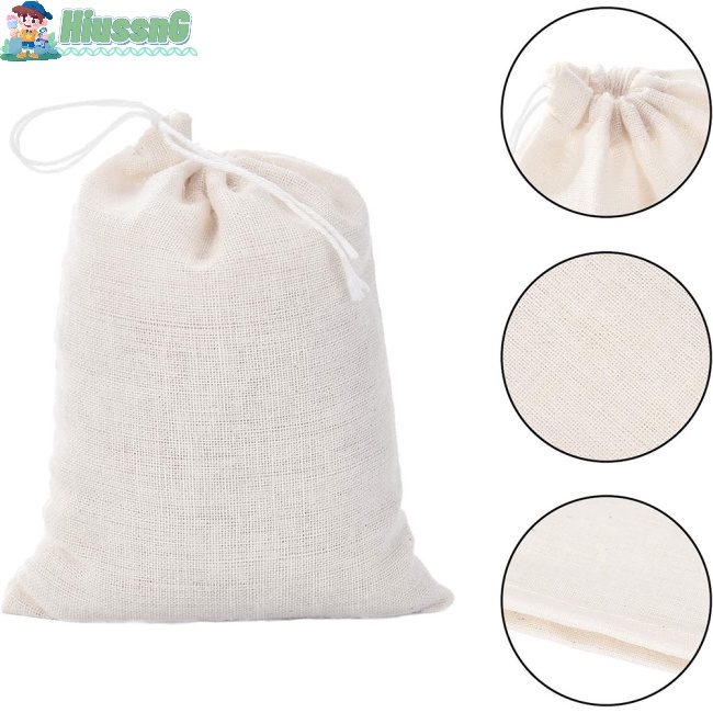 Set 50 Túi Dây Rút Cotton Đựng Hạt Cà Phê Đa Năng Tiện Dụng