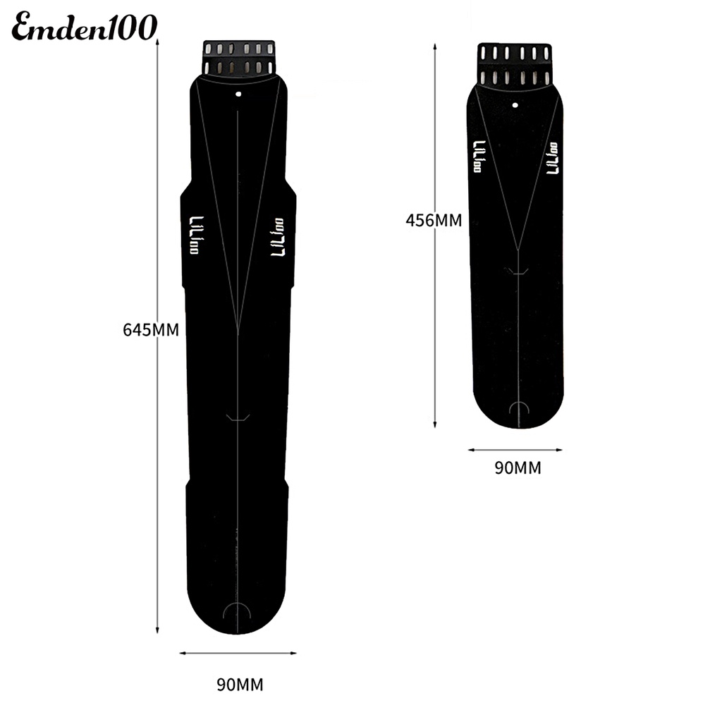 [EMDEN] Tấm Chắn Bùn Chống Thấm Nước Dễ Lắp Đặt Có Thể Điều Chỉnh Độ Bền Cao Cho Xe Đạp Leo Núi
