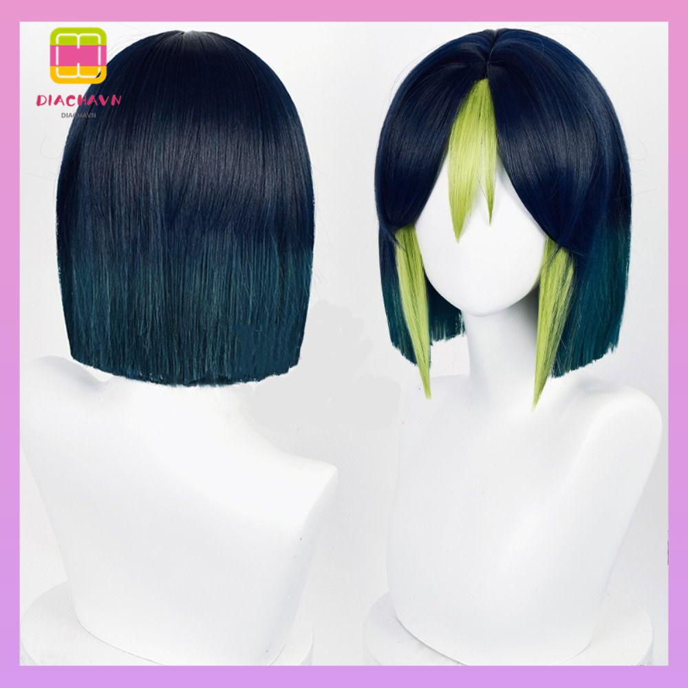 Tóc Giả Bằng Sợi Tổng Hợp Kháng Nhiệt Hóa Trang Genshin Sumeru Tighnari Cho Halloween