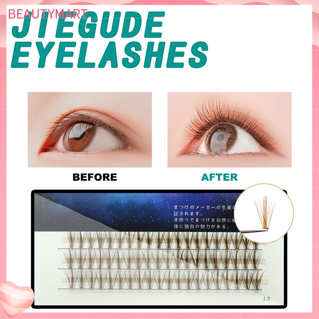 1 Hộp Lông Mi Giả Hiệu Ứng 3D Màu Nâu Tự Nhiên Dành Cho Nữ
