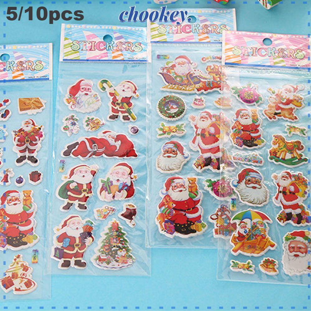 CHOOKEY Set 5 / 10 Sticker Dán Trang Trí Dễ Thương