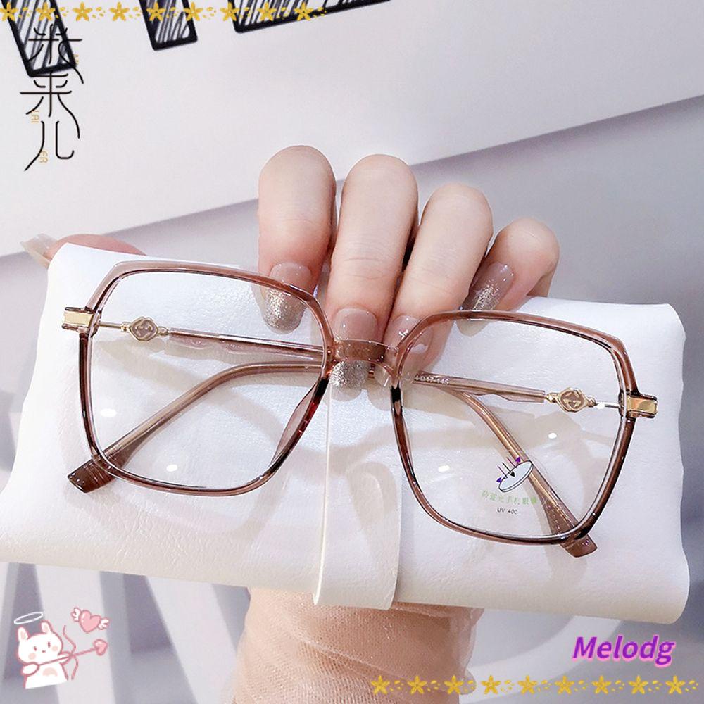 MELODG Kính Mát Oversize Chống Ánh Sáng Xanh Phong Cách Retro Thời Trang Unisex