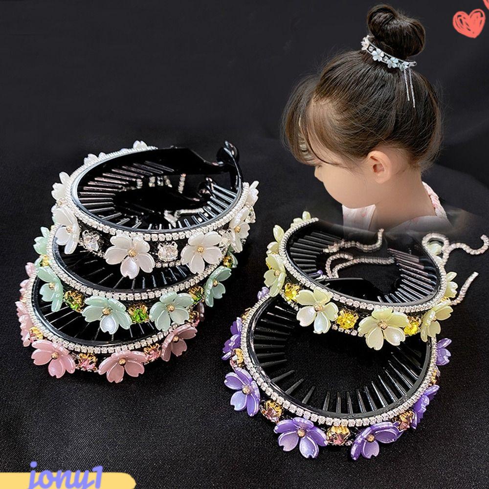 JONYE Set 2 Kẹp Tóc Đính Đá Thời Trang Cho Nữ