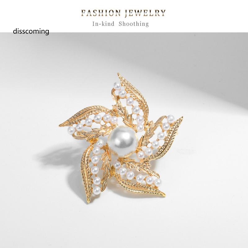 Áo Thun Tay Ngắn In Chữ SL| Trâm Cài Áo Hình Hoa Phong Cách Retro Đơn Giản