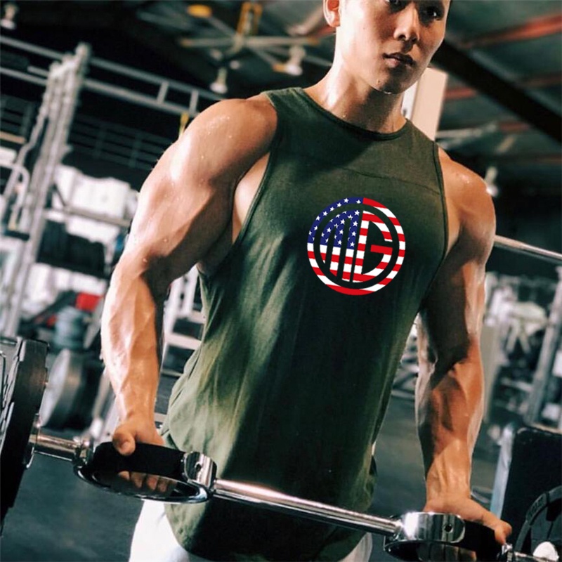 Áo Thun Cotton Ba Lỗ Dáng Rộng Chống Mồ Hôi Thời Trang Mùa Hè Cho Nam
