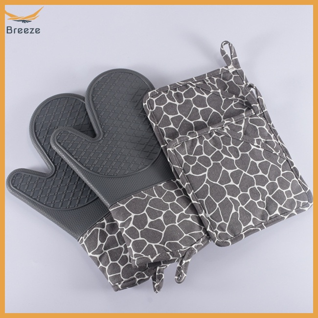 Găng Tay Silicone Cách Nhiệt Chống Trượt Đa Năng Tiện Dụng