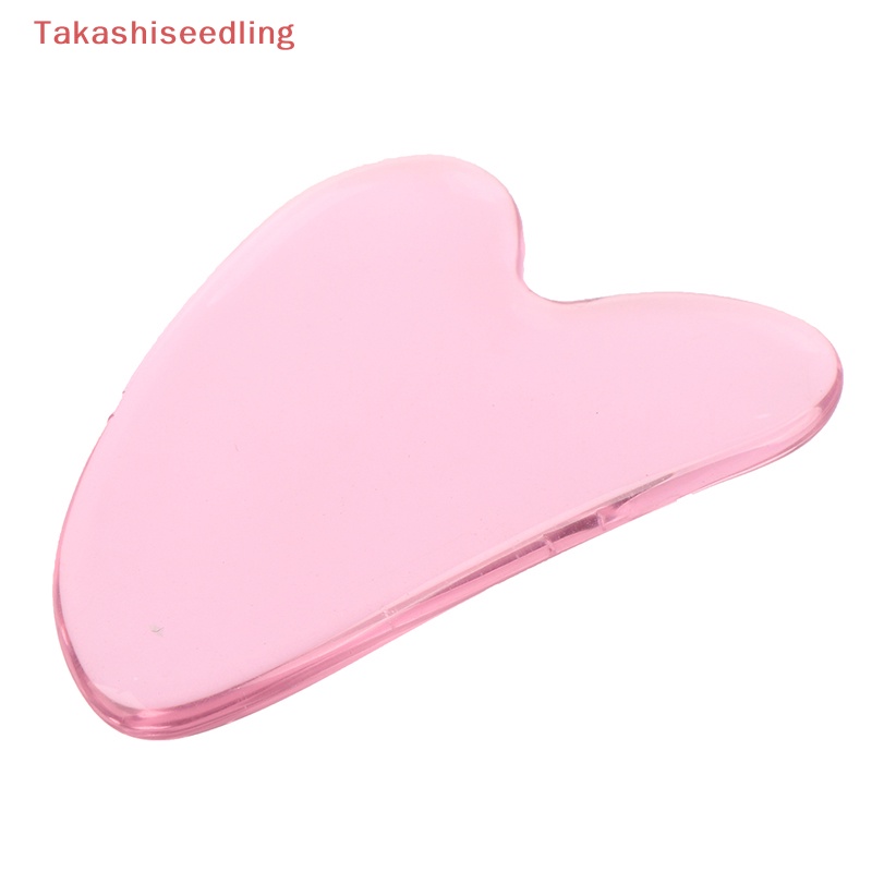 (Takashiseedling) Bảng Gua Sha Pha Lê Tự Nhiên Mát Xa Mặt Và Cơ Thể
