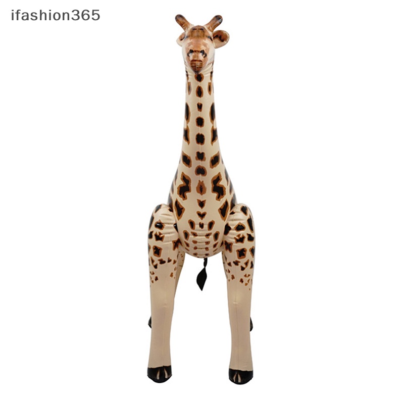 Bong Bóng PVC Bơm Hơi Hình Động Vật / Thỏ / Hươu Cao Cổ / Voi Dùng Làm Quà Tặng Cho Bé Ifashion3