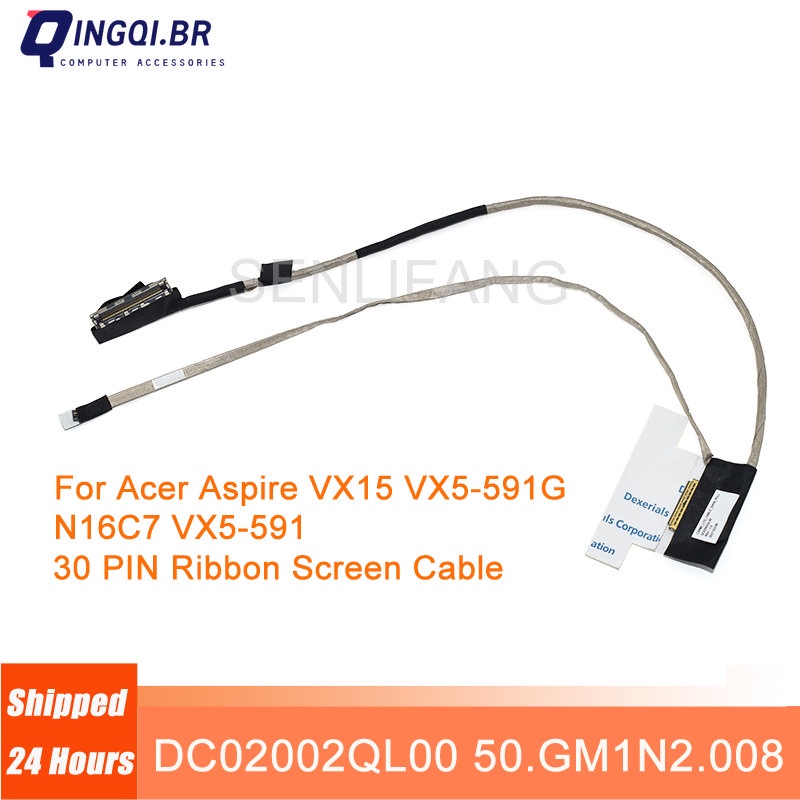 Mới Dành Cho Acer Aspire VX15 VX5-591G N16C7 VX5-591 30pin Laptop LCD Màn Hình LED Ruy Băng Cáp Màn 