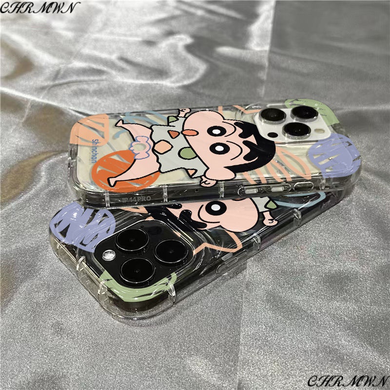 Ốp Điện Thoại Mềm Trong Suốt Hình Shin-Chan Cho iPhone14promax / ZWAR 1312sins 78 plus / 11 xr