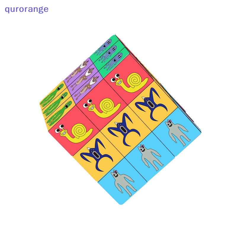 Qurorange Garten of Banban Magic Cube Keychain Kids Game Figures Pendant Backpack Decoration Car Key Ring Ch Accessories Key Chains rorh