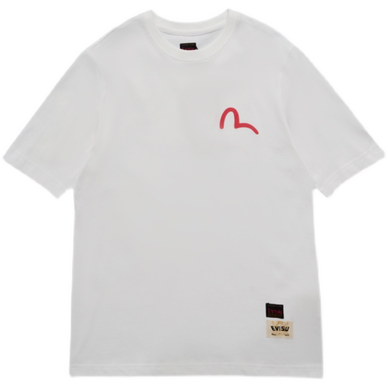 Áo Thun cotton Ngắn Tay In Hình Phật Evisu Thời Trang Mùa Hè Cho Nam Và Nữ xs-3xl