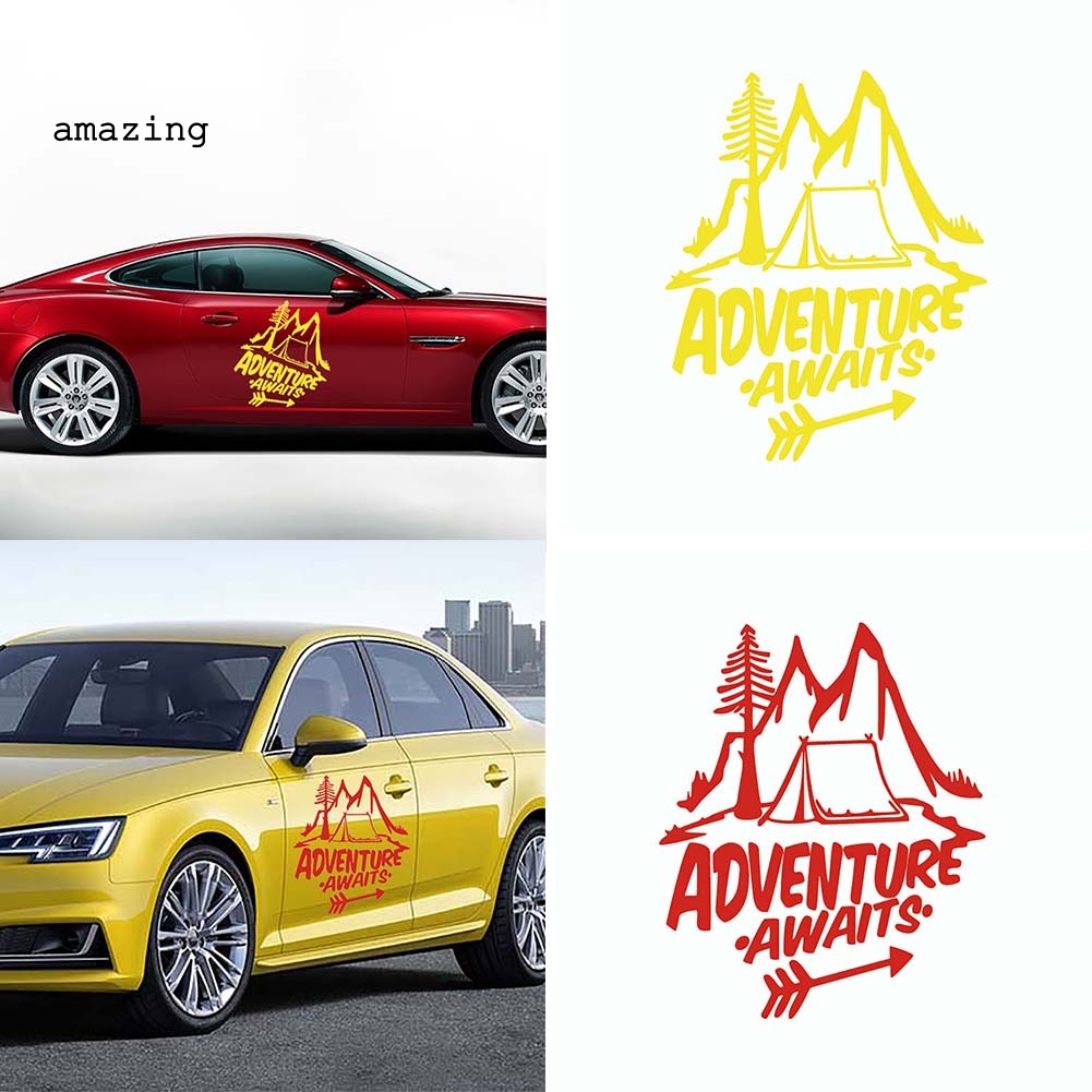 Đề Can Phản Quang Họa Tiết Cây Thông / Ngọn Núi Độc Đáo Trang Trí Xe Hơi