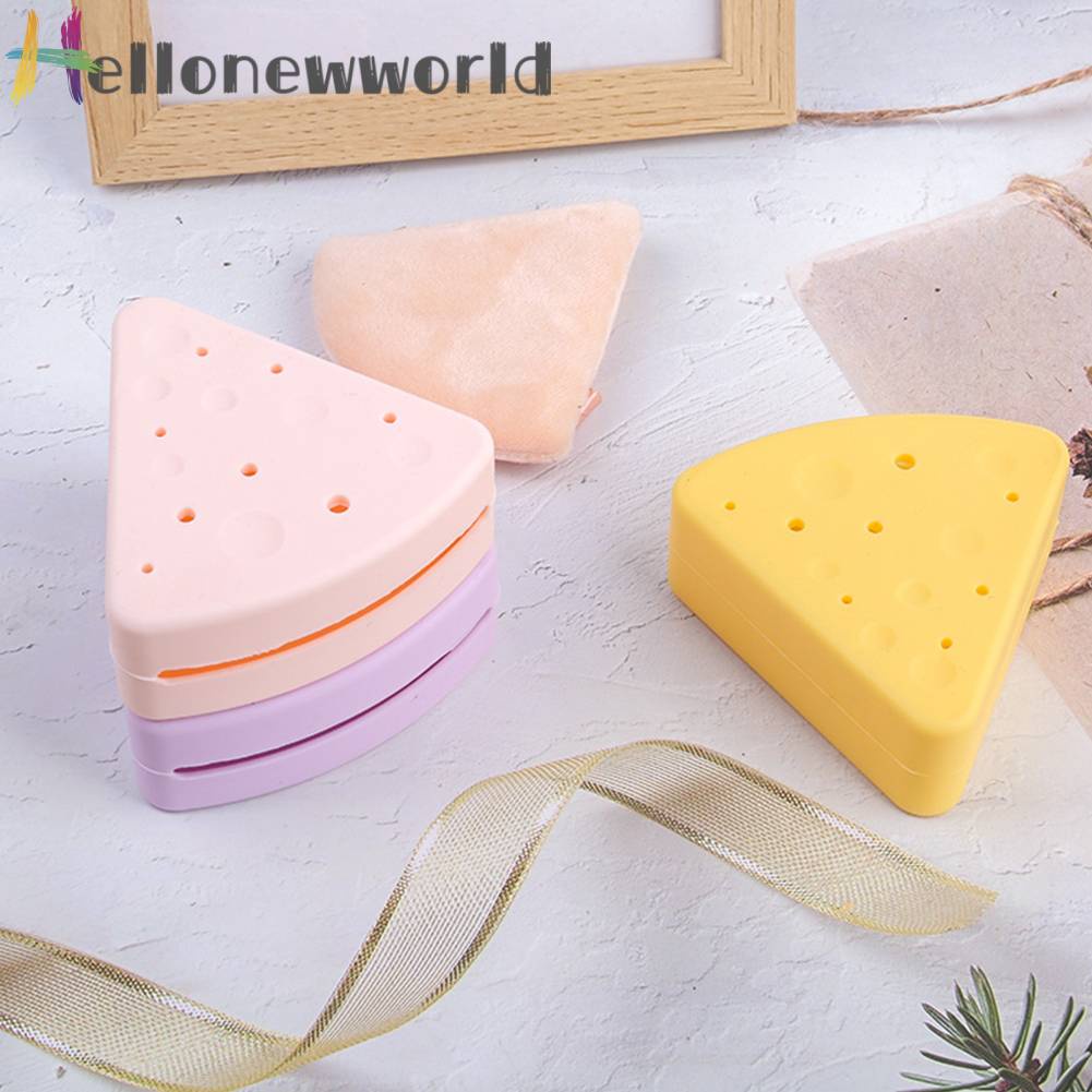 Hộp Đựng Mút Trang Điểm Silicone Hình Tam Giác Tiện Lợi Cho Đi Du Lịch