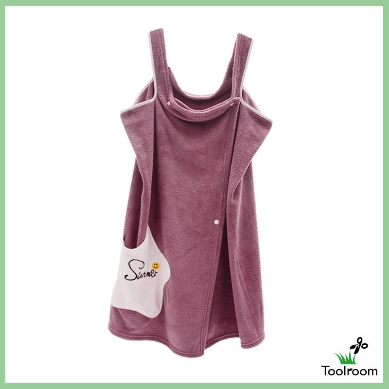 Khăn Quấn Tắm Thiết Kế Tiện Lợi Dễ Dùng Cho Nữ