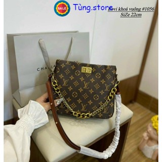 Túi xách LV đeo chéo phối dây xích kiểu dáng mới 2023 size 22