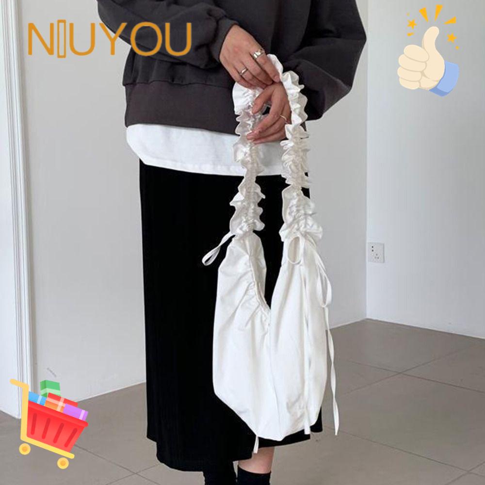 NIUYOU Túi Đeo Chéo Cỡ Lớn Phối Ren Thời Trang Cho Nữ