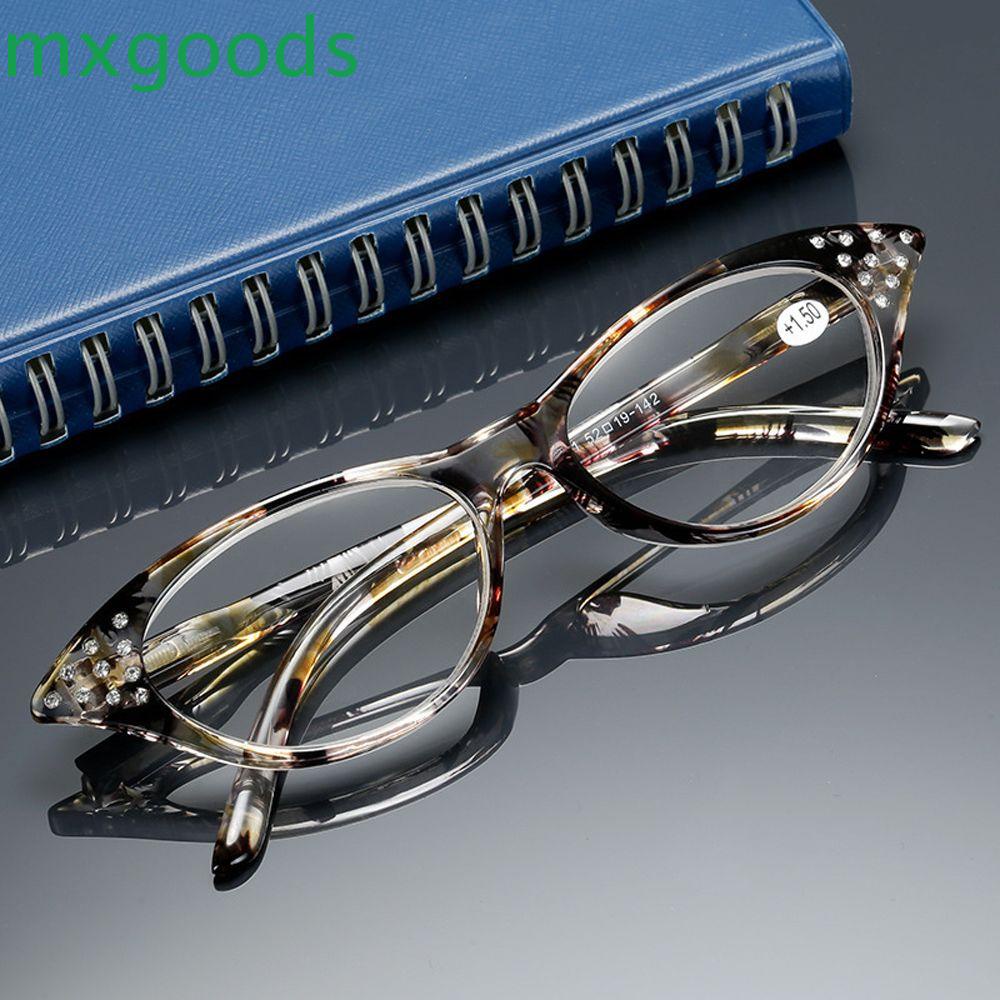 MXGOODS Kính Đọc Sách Phóng Đại Chăm Sóc Mắt Mèo Dành Cho Nữ