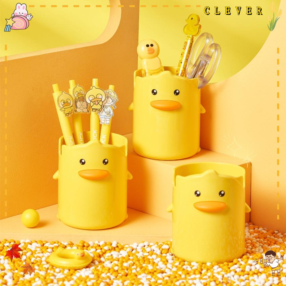 Hộp Đựng Bút Hình Chú Vịt Vàng Nhỏ Dễ Thương Sáng Tạo