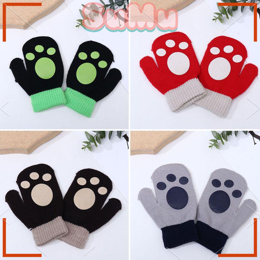 SUMU Găng Tay Len Màu Sắc Ngọt Ngào Cho Bé 1-4 Tuổi