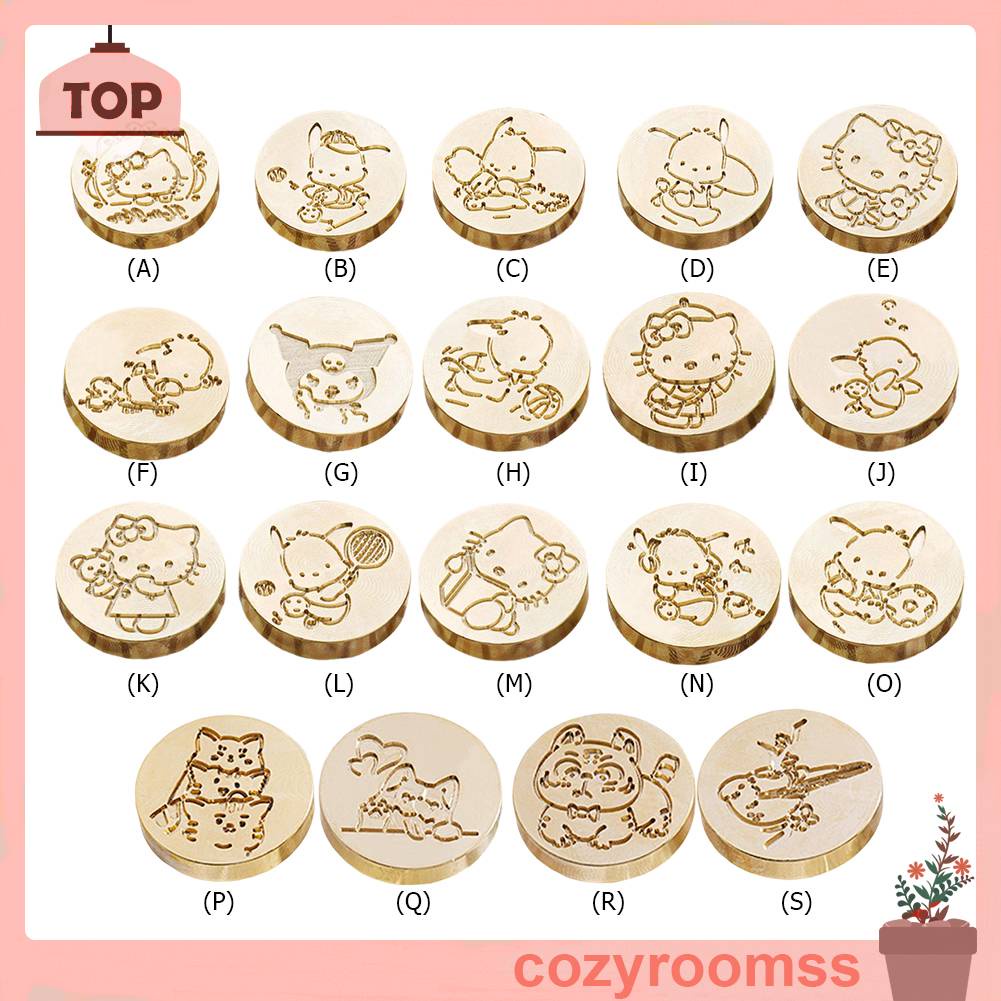 Con Dấu Hình Tròn Họa Tiết Động Vật Nhỏ Tự Trang Trí Thiệp Cưới