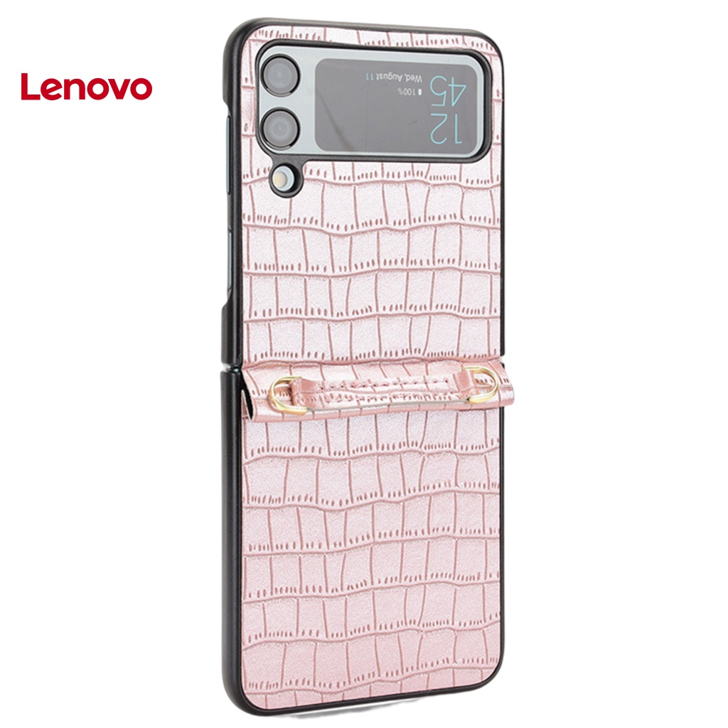 1 Bộ Ốp Điện Thoại Nắp Gập Bản Lề Họa Tiết Hoa Hướng Dương Kèm Dây Đeo Cho Samsung Galaxy Z Flip 4