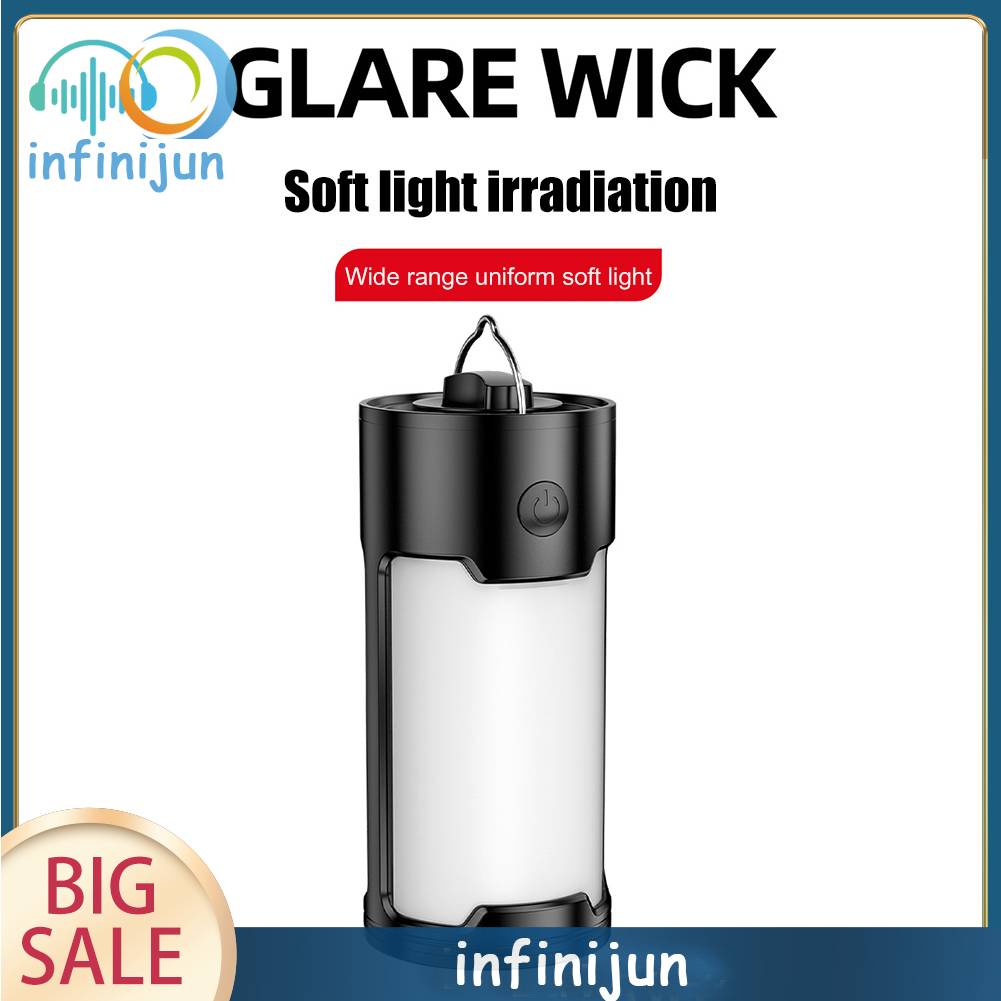 Đèn Cắm Trại 2 Chế Độ IPX4 Kèm Móc Treo Tiện Dụng