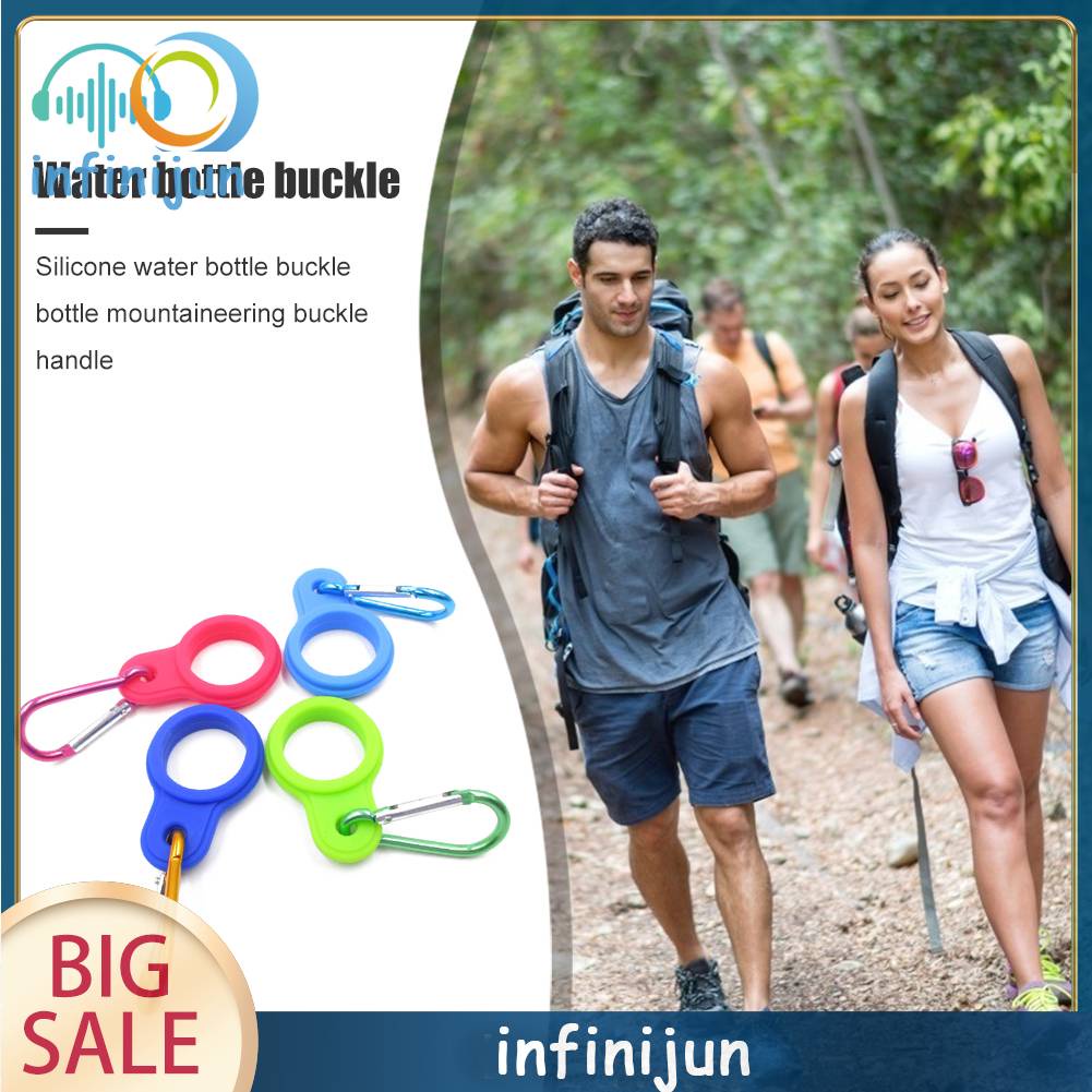 Set 5 Móc Khóa Bình Nước Bằng Silicone Tiện Dụng Khi Đi Cắm Trại
