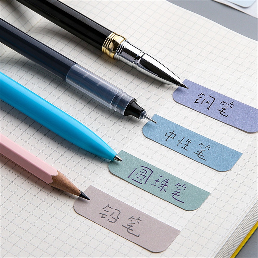 Set 10 Tấm Nhãn Dán Tự Dính Nhiều Màu Sắc Dùng Trang Trí Nhật Ký Agenda Planer