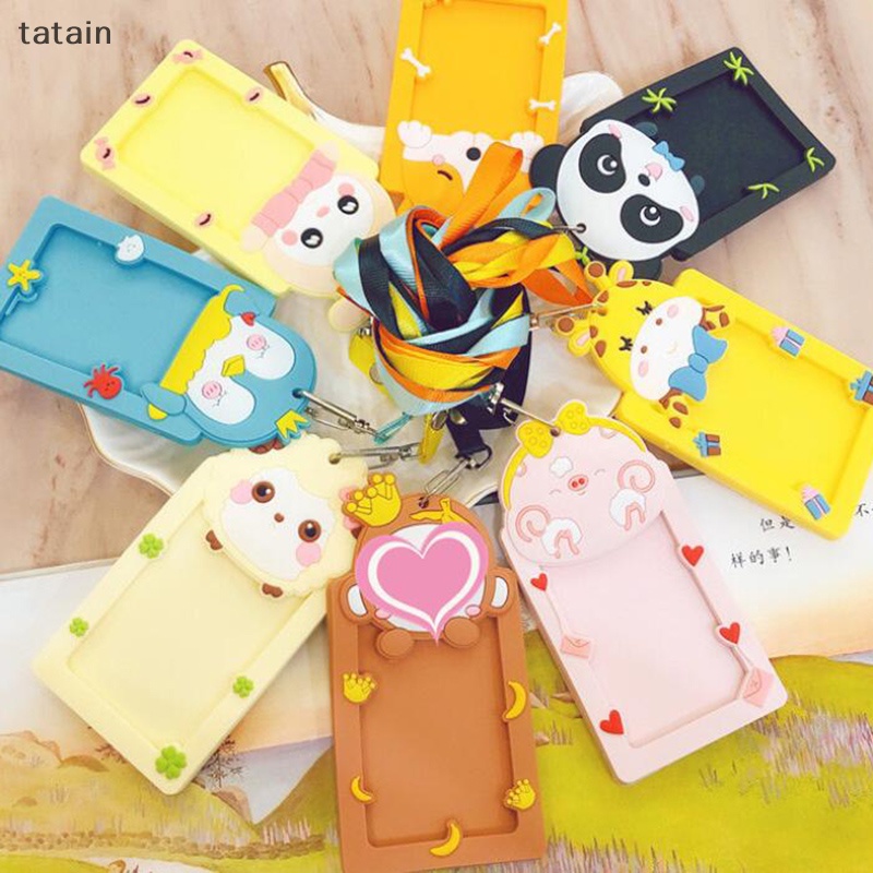 Ví Silicon Đựng Thẻ ID / Chìa Khóa Họa Tiết Hoạt Hình Dễ Thương