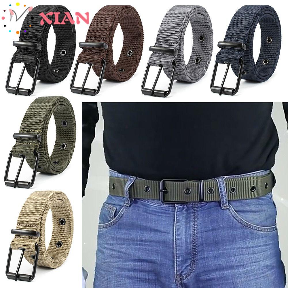 XIANTIN Dây Thắt Lưng Vải Canvas Nylon Bện Thời Trang Sang Trọng Cho Nữ