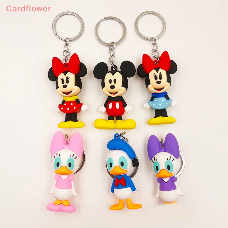 1 Móc Khóa Silicon Hình Chuột Mickey Minnie / Gấu Pooh / Chuột Mickey Dễ Thương Cho Cặp Đôi Mới