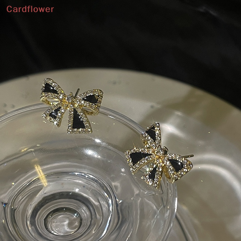 Khuyên Tai Hình Nơ Đính Đá Độc Đáo Mới