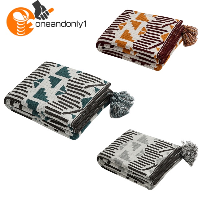 [COD] Chăn Bông Boho Siêu Mềm Mại Thân Thiện Với Da Thoáng Khí Phối Tua Rua Trang Trí Nhà Cửa