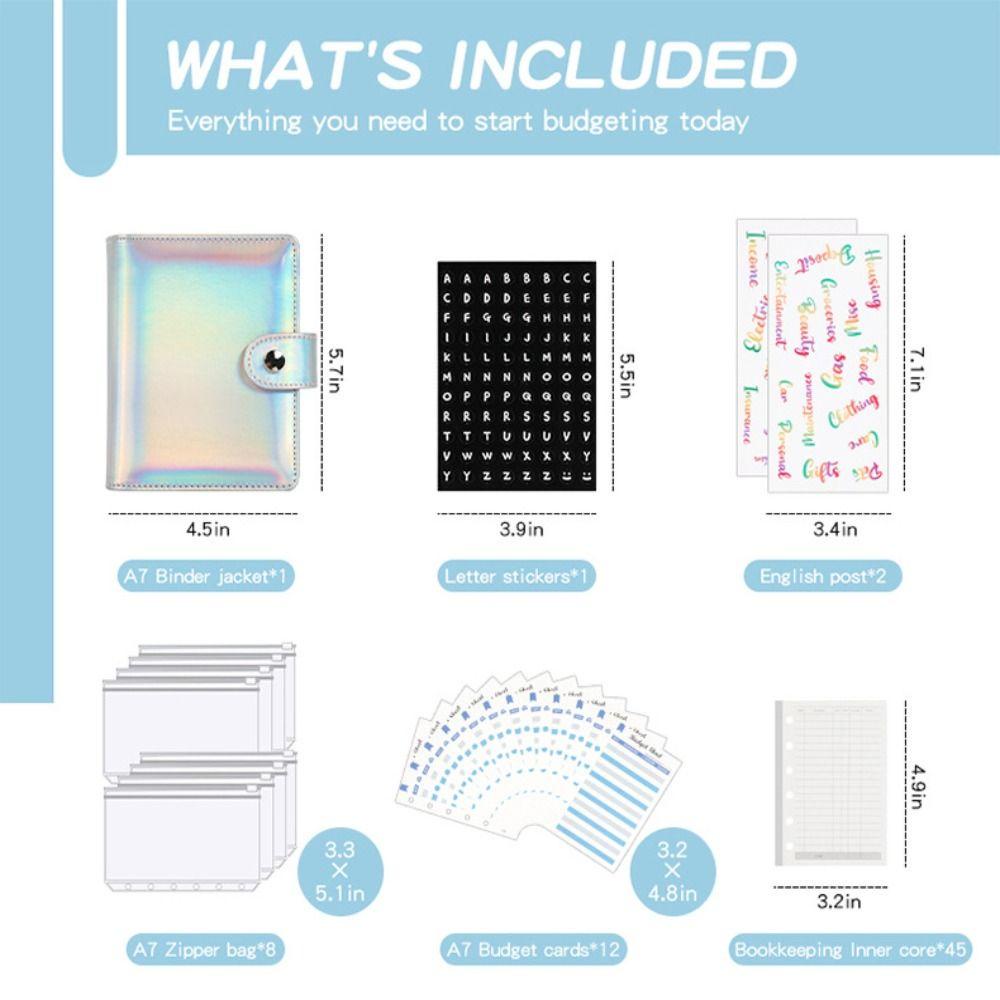 Túi Da PU Đựng Tài Liệu / Tiền Tiết Kiệm Hàng Ngày Tiện Dụng BERNARDO Budget Ring Binder A7