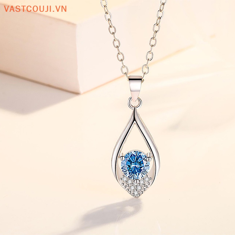 Mặt Dây Chuyền Hình Giọt Nước Bằng Đá Zircon Chất Lượng Cao Thời Trang Cho Nữ