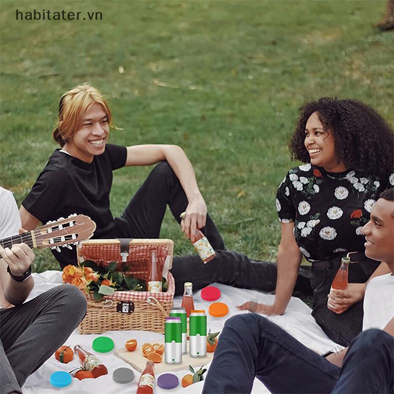 Nắp Đậy Lon Nước Bằng Silicon Có Thể Tái Sử Dụng Tiện Lợi