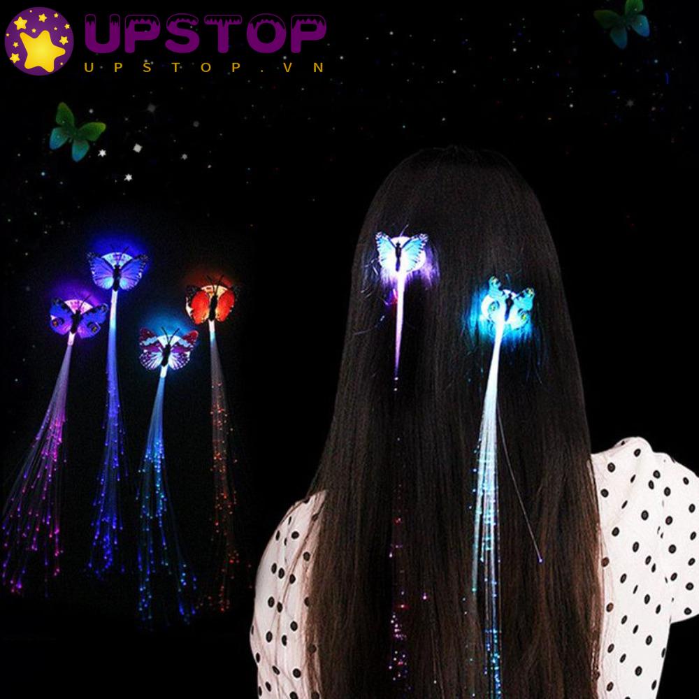 UPSTOPVN Kẹp Tóc Hình Não Có Đèn Led Phát Sáng Độc Đáo