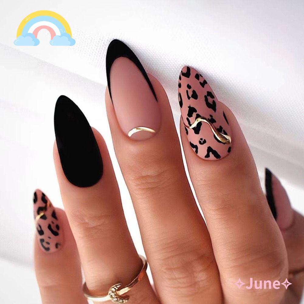 JUNE Móng Tay Giả Dạng Nhấn DIY Phong Cách Pháp