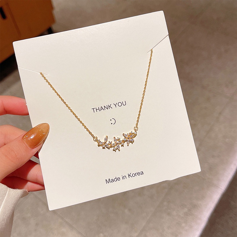 Ygt Vòng Cổ Choker Bằng Thép Titan Mặt Hình Cánh Hoa Đính Đá Zircon Sang Trọng Thời Trang Cho Nữ