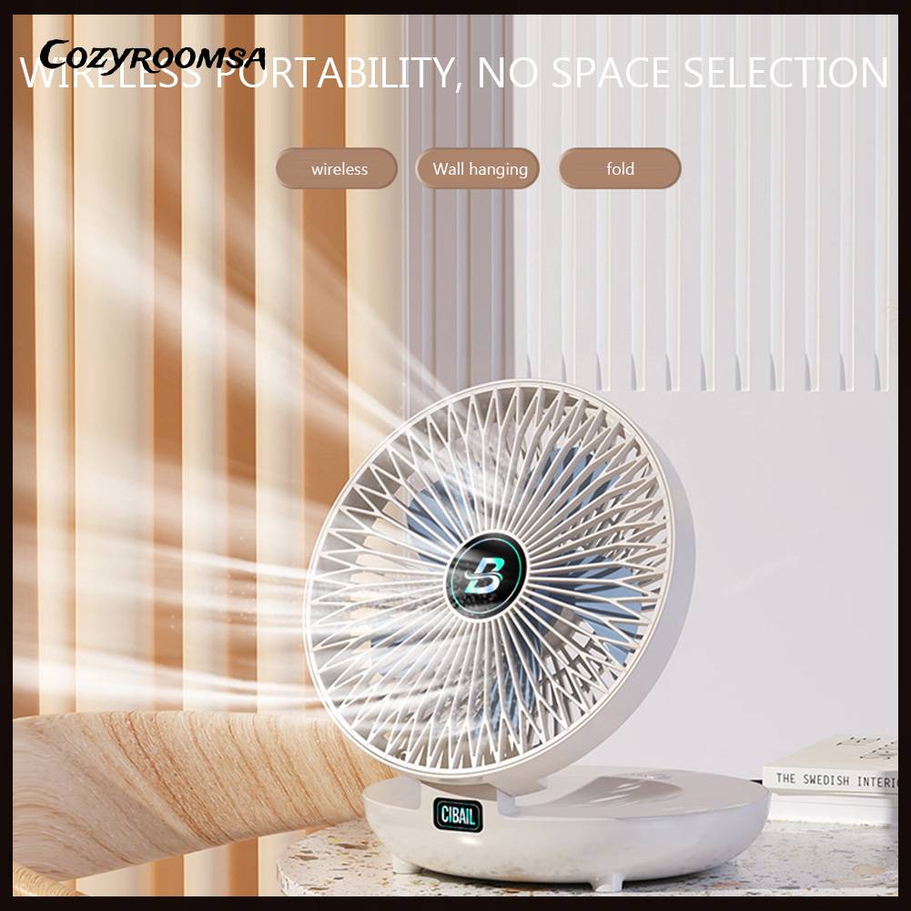 Quạt Gắn Tường 1200mAh / USB Yên Tĩnh Có Thể Sạc Lại Cho Nhà Ở / Văn Phòng