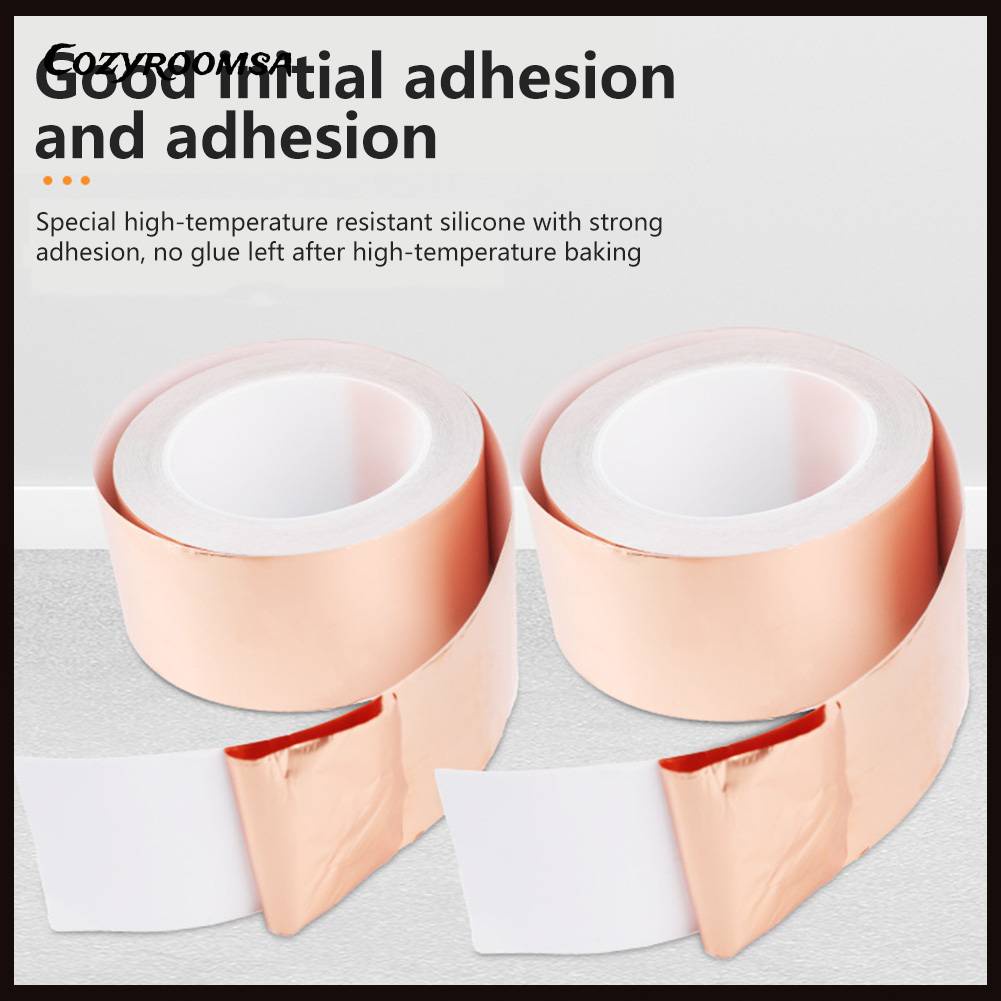 Băng Keo Lá Đồng Chịu Nhiệt Độ Cao Bảo Vệ An Toàn Cho EMI RFI