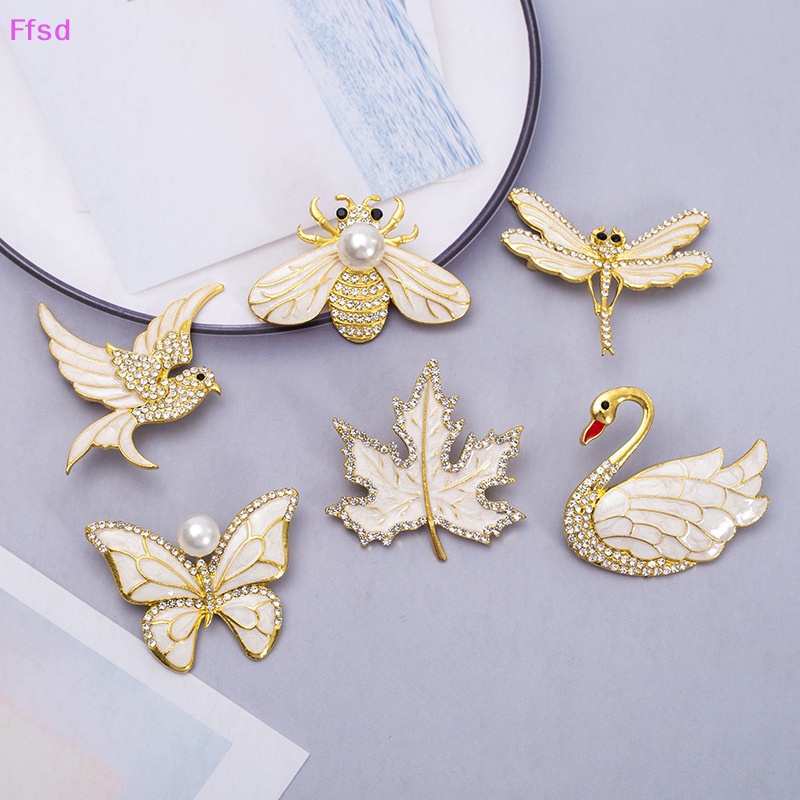 {Ffsd} Ghim Cài Áo Hình Bướm Chuồn Chuồn Chuồn Chuồn Chuồn Ngọc Trai Đa Năng Cho Nữ
