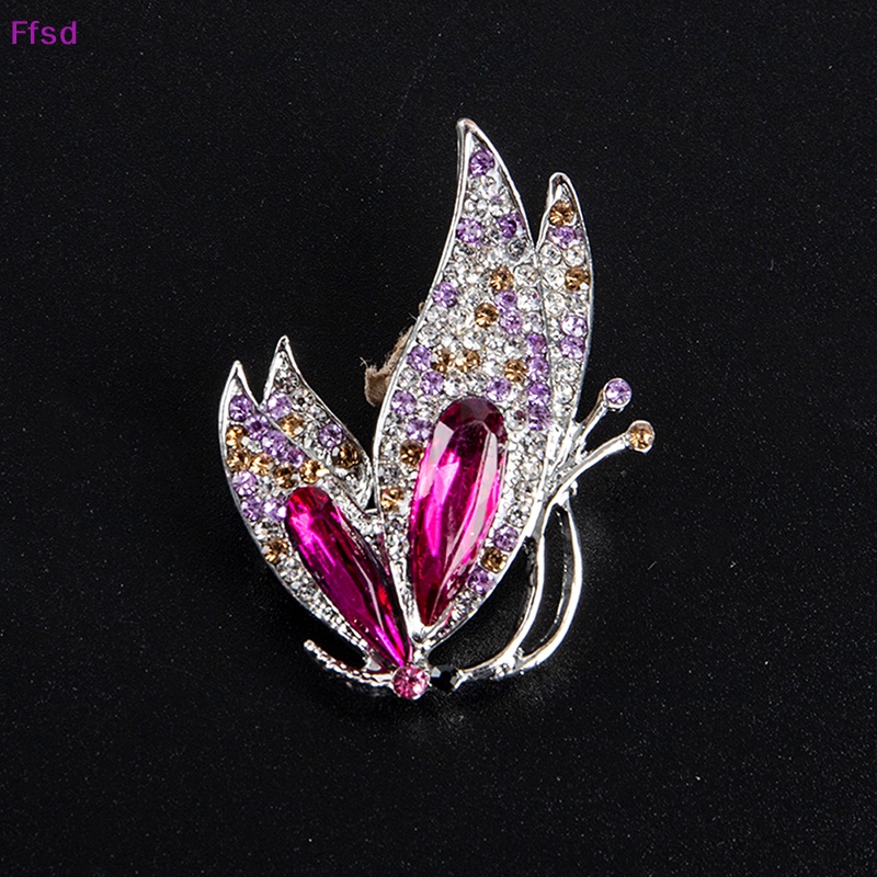 {Ffsd} Ghim Cài Áo Bằng Hợp Kim Đính Pha Lê Thanh Lịch Thời Trang Hàn Quốc Làm Quà Tặng Cho Nữ *