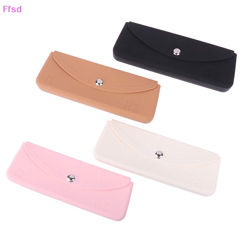 Hộp Đựng Cọ Trang Điểm / Bút Kẻ Viền Môi / Cọ Trang Điểm Bằng Silicone Khóa Nam Châm Chống Thấm Nước Du Lịch Tiện Lợi