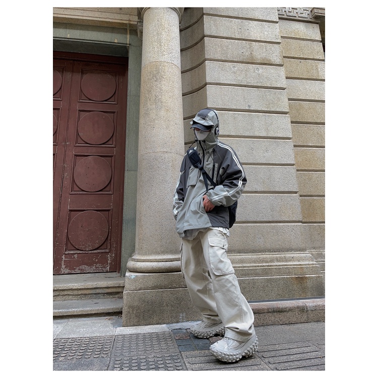 Quần Dài Dáng Rộng Nhiều Túi Cá Tính Năng Động Phong Cách Hip-Hop Cho Nam Nữ