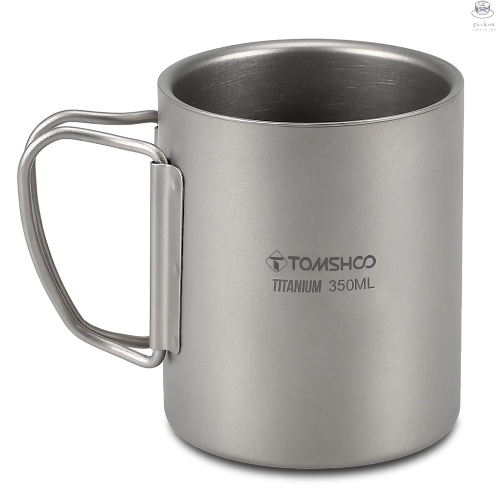 Cốc Uống Nước Bằng Titan Hai Lớp 220 / 350 / 450 / 600ml