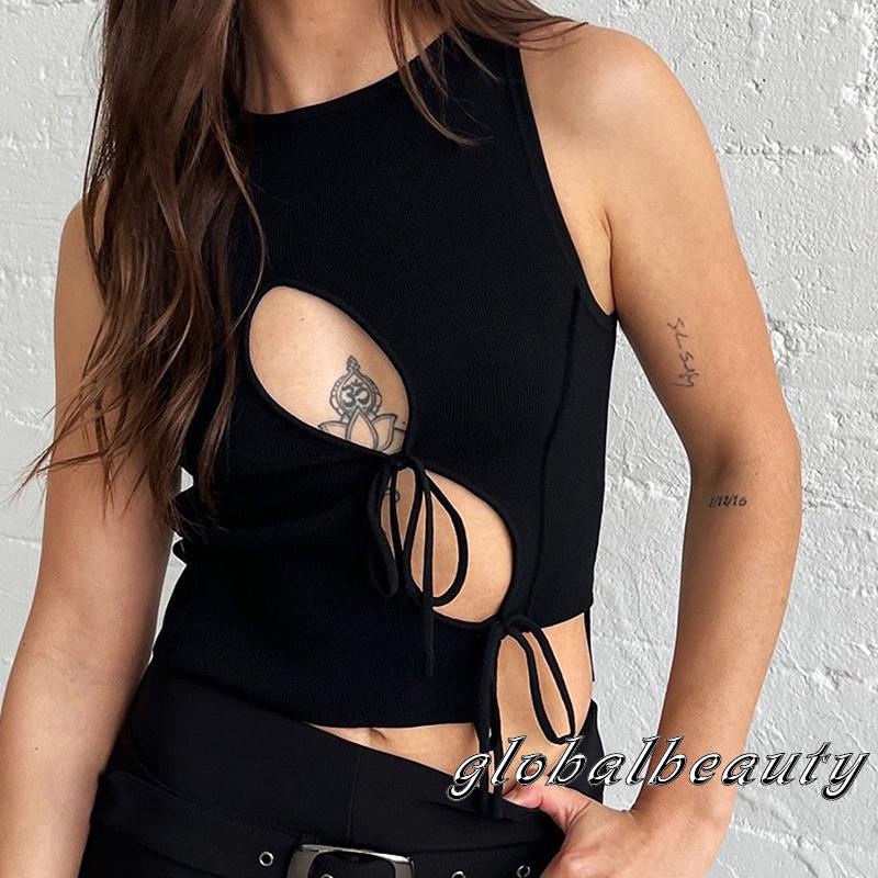 Gb Áo Tank Top Không Tay Cắt Xén Cơ Bản Thời Trang Mùa Hè Dành Cho Nữ
